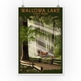 thumbnail image 3 of Wallowa Lake State Park, Oregon, Deer and Fawn (12x18 Wall Art Poster, Room Decor), 3 of 3