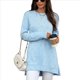 thumbnail image 1 of Camisas de Larga para Mujer, Elegantes, Informales, Holgadas, Básicas, Ropa de Moda para Otoño e Invierno 2025. Azul XL, 1 of 10