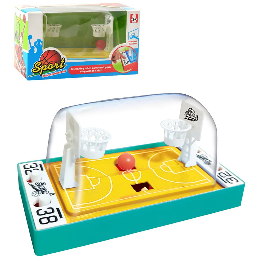 Plastic Mini Handheld Finger Ball Basketball Hoops Shooting Puzzle Kids Toy!C 