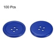 thumbnail image 3 of Unique Bargains Boutons Ronds en Résine Bleu Profond à 4 Trous (Lot de 100), 3 of 5