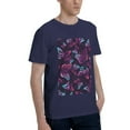 thumbnail image 2 of Bingfone Purple Butterfly Men'S Loose Fit Short-Sleeve Pocket T-Shirt, 2 of 7