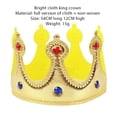 thumbnail image 3 of Gyratedream Halloween Medieval King Prince Costume Cape with Crown, for Adults, 3 of 8