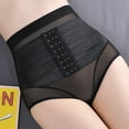 thumbnail image 4 of BYHONG Womens Thin High Waisted Shaping Waist Waist Waist Lifting Beauty Underwear Womens&nbsp;Panties Black L, 4 of 7