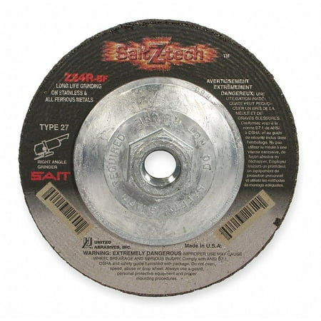 

United Abrasives/Sait Depressed Center Whl T27 5x1/4x5/8-11 ZA 22612