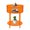 Orange, variant on ToppiJoy 3 Tier Round Acrylic End Table, Side Table for Living Room, Bedroom, Lobby (Orange)