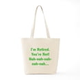 thumbnail image 6 of CafePress - I'm Retired Tote Bag - Unisex Canvas Tote Bag, Beige, 1-Piece, 6 of 7