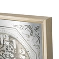 thumbnail image 3 of A&B Home Framed Mirrored Gear Wall Clock - Antique Silver, Mirror Finish, 3 of 4