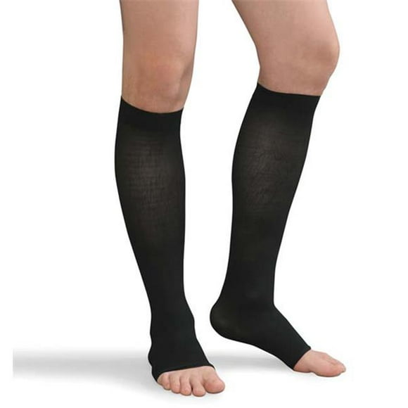 Advanced Orthopaedics OT - 9525 - BL 30 - 40 mm Hg Compression Knee Highs- Black - Medium