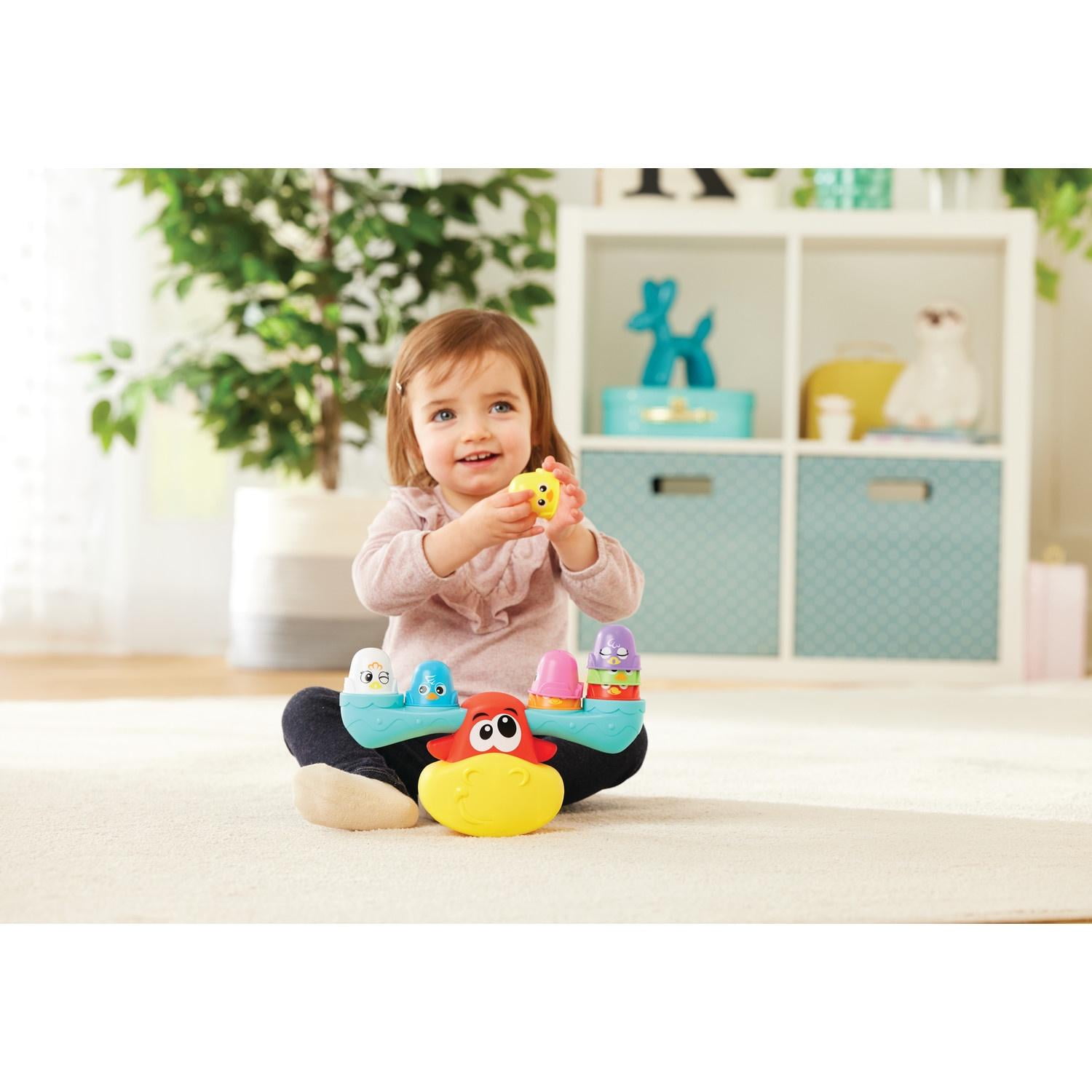 Kidoozie Wobbly Stacking Moose - Fun & Skillfull Stacking Game for Ages 1+ - Build High, Giggle More! Helps to Develop Hand-Eye Coordination and Spatial Awareness Skills