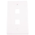 thumbnail image 2 of Monster Jhiu 140236-00 White Multi-Media Keystone 2 -Port Wall Plate, 2 of 3