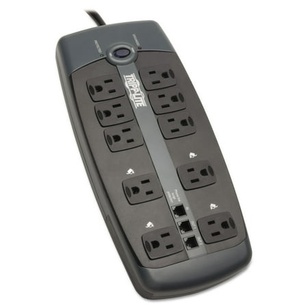 UPC: 0037332119063 | Tripp Lite TRPTLP1008TEL 10-Outlet Surge Protector 1 Each Silver