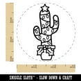 thumbnail image 2 of Christmas Cactus with Lights Star Self-Inking Rubber Stamp Ink Stamper - Green Ink - Small 3/4 Inch, 2 of 7