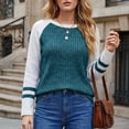thumbnail image 5 of NominalSnug Long Sleeve Shirts for Women Lightweight Sweaters Fall Outfits 2026 Color Block Winter Clothing Dressy Casual Pullovers, 5 of 8