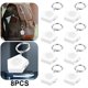 thumbnail image 1 of Llavero Con Base Carga Portátil Inalámbrica para Galaxy Watch 4 5 () Blanco, 1 of 8