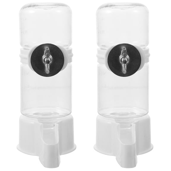 2 Pieces Water Budgie Bird Drinker 13.00X9.00X5.50CM White