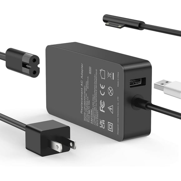 czcpp-Surface Pro Charger 65W Surface Laptop Charger, Compatible with Microsoft Surface Pro 9/8/7/6/5/4/3/X Surface Go 3/2/1 Surface Laptop 5/4/3/2/1 Surface Book 3/2/1 Microsoft Surface Charger