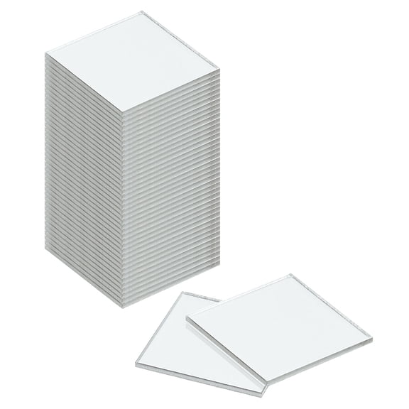 Uxcell 144Pack 0.8 x 0.8 Inch Mosaic Mirror Tiles, Small Silver Self-Adhesive Glass Stickers