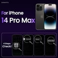 thumbnail image 2 of Compatible with iPhone 14 Pro Max Case, with 2 Screen Protector and Camera Lens Protector -Not Yellowing-Shockproof Protective Phone Case for iPhone 14 Pro Max 6.7 inch-Matte Black, 2 of 7
