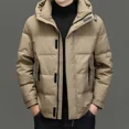 thumbnail image 3 of 2024 Ropa de alta gama para hombre Chaqueta de plumón de invierno con capucha Abrigo de plumón de pato blanco cálido grueso Ropa de pan simple corta Chaqueta informal, 3 of 4