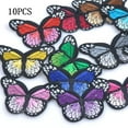 thumbnail image 2 of 10 Pieces Embroidered Iron on Patch for Clothing,Sunflowers Butterfly Iron On Patches Set, 2 of 4