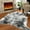 Gray Black, variant on Lochas Faux Cowhide Area Rug Soft Mat Carpet Cow Print Rugs for Bedroom Living Room,2.3'x3.6',Yellow