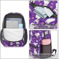 thumbnail image 4 of French Bulldog and Dog Paw Print 17" School Backpacks for Teens,Waterproof Oxford Fabric,S-Shape Padded Straps for School,Travel,Hiking,Camping, 4 of 6