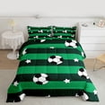 thumbnail image 2 of Castle Fairy Sport Soccer Twin Comforter Sets,Stripes Stars Bedding Set,Sport Bedding Set, 2 of 8