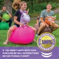 thumbnail image 3 of Waddle Large Pink Unicorn Hip Hopper Inflatable Hopping Animal Bouncer ,250lbs , Ages 5+, 3 of 8