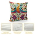 thumbnail image 4 of Nawypu  Mexican Colorful Ethnic Birds Flowers Pillow Cover, Mexican Art Mexico Colour Pillow Covers Decor, Decorative Pillow Cover for Home Decor Sofa Bedroom, 4 of 5