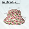 thumbnail image 3 of Bingfone Rose Flowers Bucket Hat for Men Women,Packable Reversible Printed Sun Hats,Fisherman Outdoor Travel Hiking Beach Caps, 3 of 7