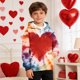 thumbnail image 1 of TaTaai Valentine's Day Printed Hoodie, Youth Long Sleeve Pullover, Pocket Casual Sweatshirt, Holiday Gift Apparel Gift, 1 of 9