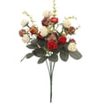 thumbnail image 2 of Flores artificiales 21 cabezas ramo Mini rosa boda hogar Oficina decoración fiesta decoraciones Ormromra  CZJJ-HQ16-2, 2 of 2