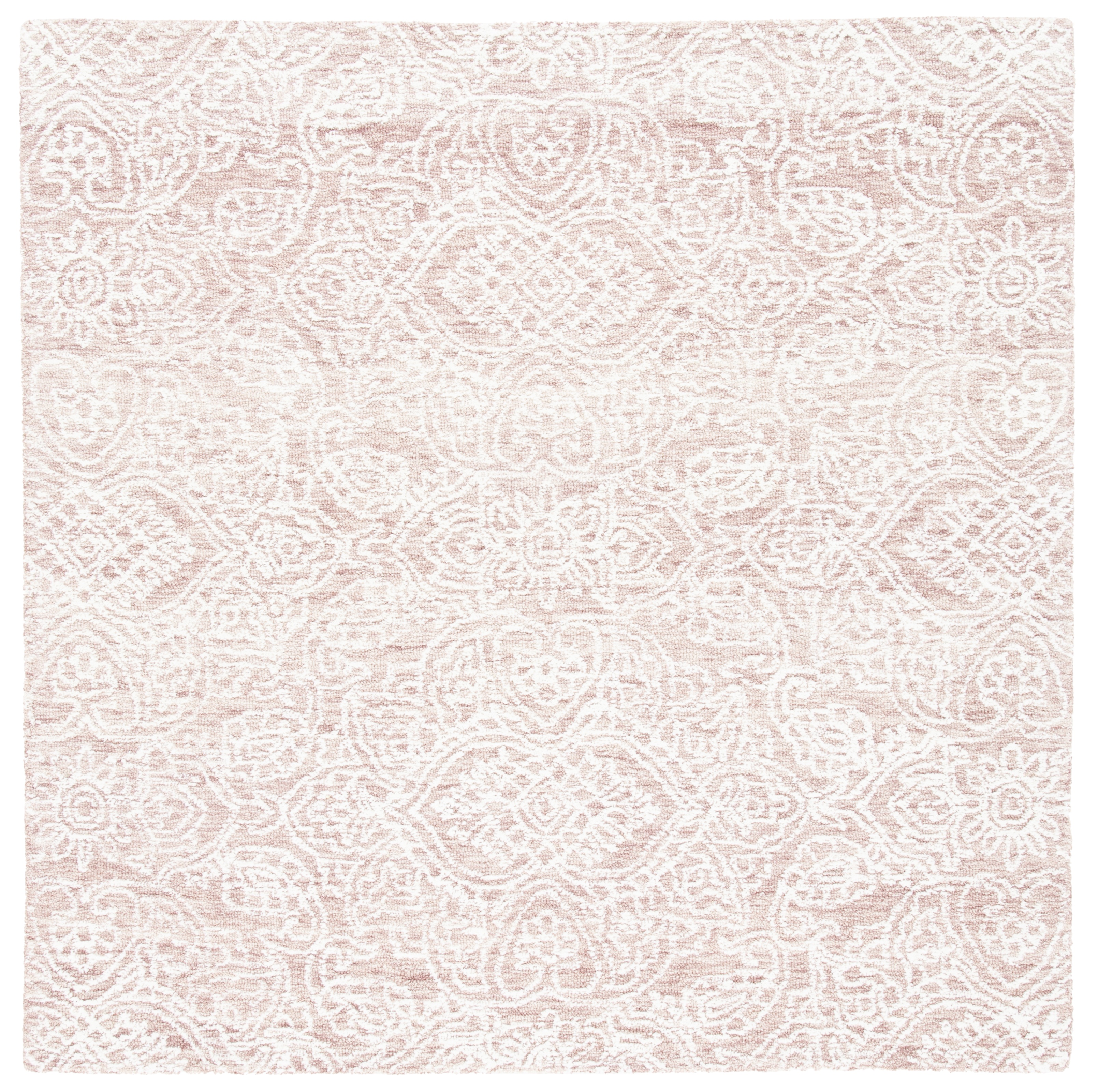 Safavieh Metro Aditi Medallion Area Rug, Pink/Ivory, 6' x 6' Square