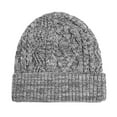 thumbnail image 2 of Skull Caps Soft hat Thick Windproof Watch Caps Skiing Outdoor Caps for Men Women Light Gray, 2 of 6