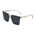 thumbnail image 2 of Only Moment Polarized Sunglasses-Womens Polyester Vintage 70S Double Bridge Sun Glasses Grey One Size, 2 of 3