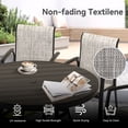 thumbnail image 6 of Patio Chairs Set of 2,All Weather Outdoor Stackable Dining Chairs with Armrest,Breathable Garden Outdoor Furniture for Backyard Deck,Gray, 6 of 6