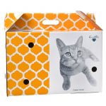 Angle View: OurPets Cosmic Catnip Pet Shuttle Cardboard Carrier Small - 15.5"L x 10"W x 10.75"H (3 Pack)