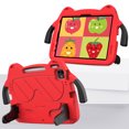 thumbnail image 2 of Dteck Kids Case for iPad Pro 11 inch M4 /iPad Air 11 inch 2025/2024,Shockproof EVA+PC Kids Friendly Case Kickstand Carrying Handle Cover for iPad Pro 11" 2022/2021/2020/2018,Red, 2 of 8