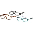 Equate Women's Sprig Value 3Pack Reading Glasses Variety Pack, +2.50