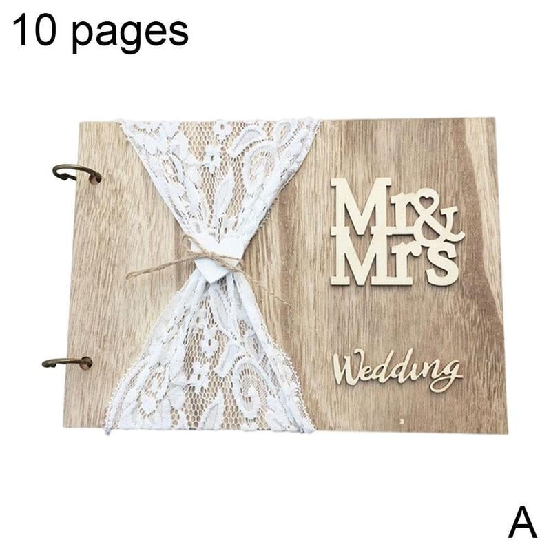 Signature Guestbook Diy Photo Memory Book Album Mr&mrs Wedding Guest