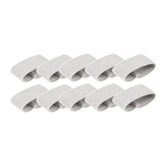 10 piezas de sujetadores elásticos para cinturones, trabillas para pantalones, soporte para cinturones. Gris