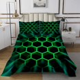 thumbnail image 1 of Erosebridal Chic Honeycomb Coverlet Set King, Lime Green Bedding Set, Abstract Geometry Decor, 1 of 5