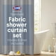 thumbnail image 1 of Juego de cortinas de ducha CLOROX para baño, impermeables, con forro, 70 x 72 pulgadas, 1 of 8