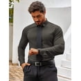 thumbnail image 3 of COOFANDY Men's Muscle Fit Dress Shirts Wrinkle-Free Long Sleeve Casual Button Down Shirts, 3 of 6