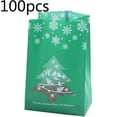 thumbnail image 3 of SMihono Closet Organizers and Storage for Clothes Red And Green Christmas Tree Snowflake Packing Bag Candy Bag Christmas Gift Bag 100PC Storage Trunks and Bag, 3 of 3