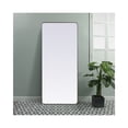 thumbnail image 2 of MR803272S-Elegant Decor-Evermore - Soft Corner Metal Rectangular Mirror In Modern Style-72 Inches Tall and 32 Inches Wide-Silver Finish, 2 of 10