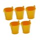 thumbnail image 3 of 5 cubos de metal galvanizado, cubos de hielo, recipientes para manualidades con asa, decoración del hogar, jarrones metálicos decorativos resistentes Amarillo, 3 of 8