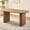 Oval Base Brown, variant on 70.9" Large Dining Table for 4, [Rounded Edges] [Fully Assembled Table Base] Modern Wood Kitchen Dinner Table, Easy Setup, Natural