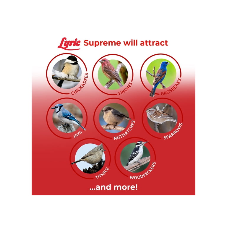 Lyric Supreme Wild Bird Seed Mix, 20 Lb Bag photo 4