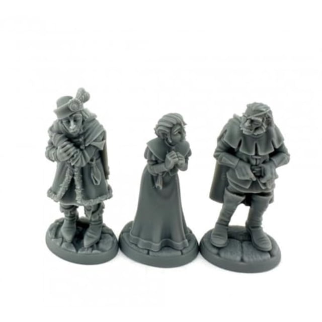 Reaper Miniatures 3 x Townsfolk : Captifs Os USA Habitants de Dungeon - Figurine de Table Jeu de Rôle Jeux de Rôle - 7111